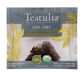 Earl Gray Tea, Wrapped Bags, Premium, Organic