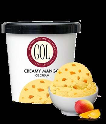 Ice Cream, Pint, Creamy Mango