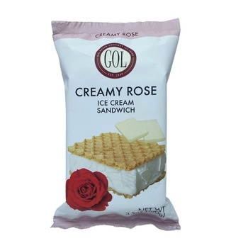 Ice Cream, Sandwich, Creamy Rose