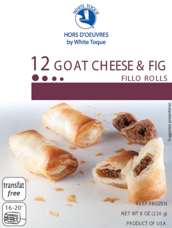 Rolls, Fillo, Goat Cheese & Fig, Frozen
