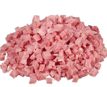 Ham, Diced, 1/4", IQF, Water Added