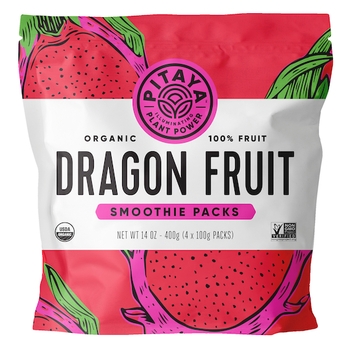 Dragon Fruit Smoothie Packs, Organic, Pitaya Plus