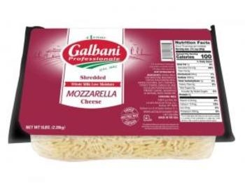 Cheese, Mozzarella, Galbani, WM/LM, Shredded, Red Label