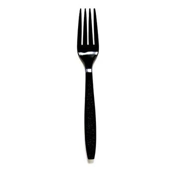 Cutlery, Fork, Heavy Weight, Black, PP