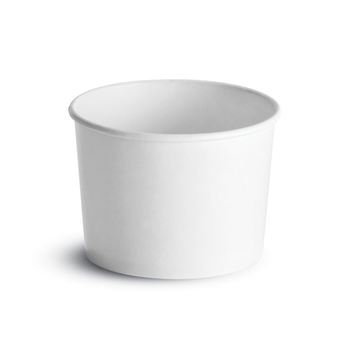 Container, Paper, Round, White,12 oz