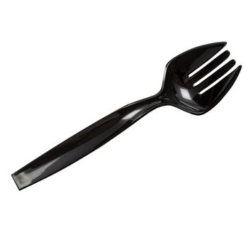 Cutlery, Fork, Serving, Black, 9"
