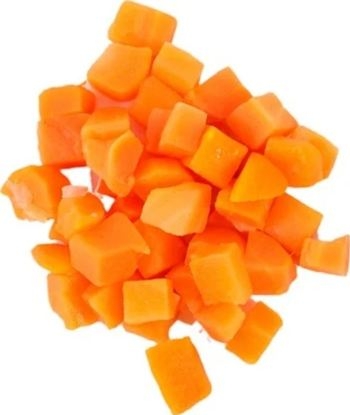 Carrot, Peeled, Diced, 1"