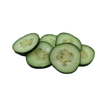 Cucumber, Coins, 1/4", w/Skin