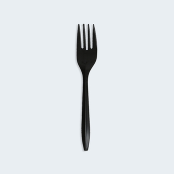 Cutlery, Fork, Heavy Weight, Black, PP