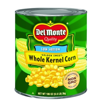 Corn, Whole Kernel, Golden, Sweet, Low Sodium