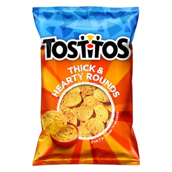 Chips, Tortilla, Round, Thick Cut, Yellow