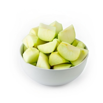 Apples, Green, Peeled, Diced, 1/2"