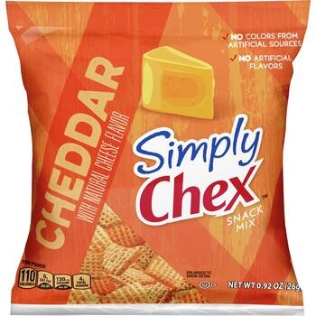 Snack, RTE, Simply Chex, Cheddar, Snack Mix