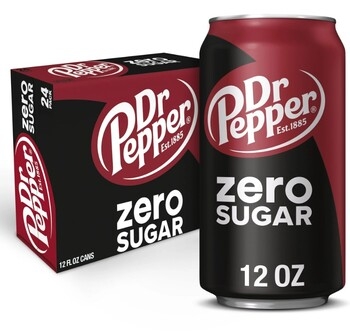 Soda, Zero Dr Pepper, 2-12 Pk, Cans