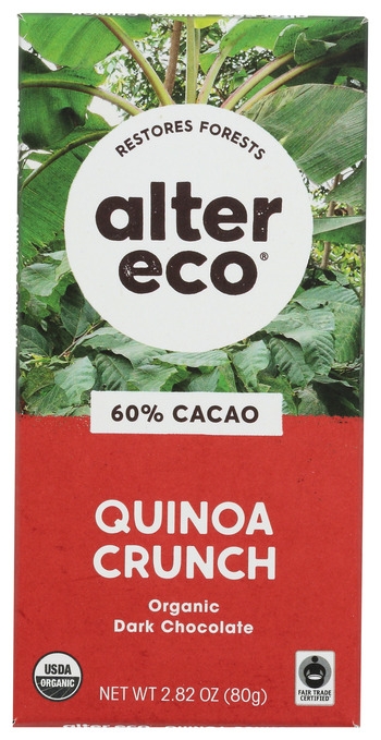 Bar, Chocolate, Dark Quinoa, Organic