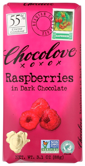 Bars, Dark Chocolate With Raspberries