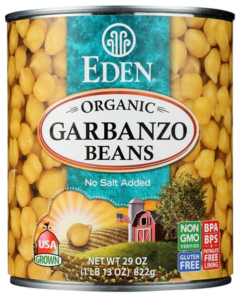 Beans, Garbanzo, Low Salt, Organic