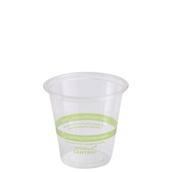 Cup, Clear, Cold/Portion, PLA, 3 oz