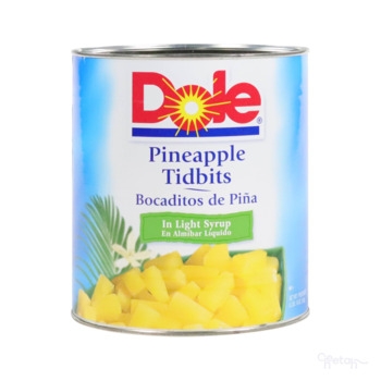 Pineapple, Tidbits, Lt Syrup