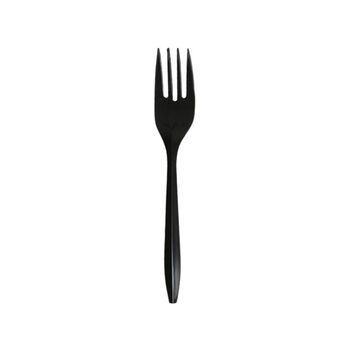 Cutlery, Fork, Medium, Black, PP