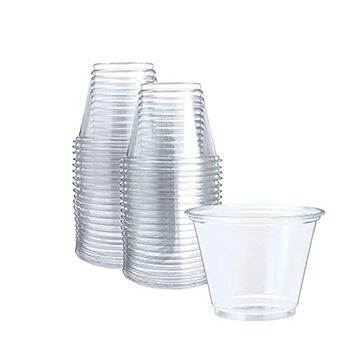 Cup, Plastic, Clear, 9 Oz, 92mm Dia