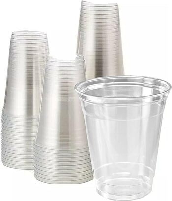 Cup, Plastic, Clear, 16 Oz, 98mm Dia