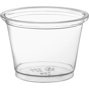 Cup, Portion, Plastic, Clear, 1 Oz