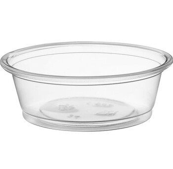 Cup, Portion, Plastic, Clear, 1.5 Oz
