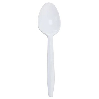 Cutlery, Tea Spoon, Medium Weight, White, Pp