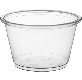 Cup, Portion, Plastic, Clear, 4 Oz