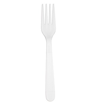 Cutlery, Fork, Heavy Weight, White