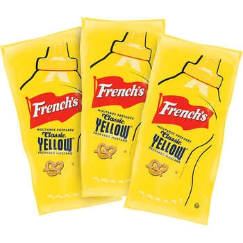 Mustard, Yellow, Portion Packets