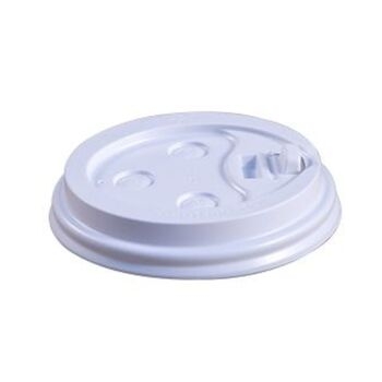 Lid, Hot Cup, Dome, White, 8 Oz