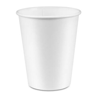 Cup, Hot, Paper, White, 12 Oz