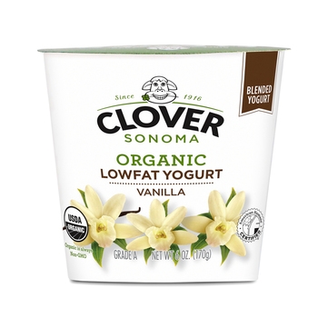 Yogurt, Lowfat, Organic, Vanilla