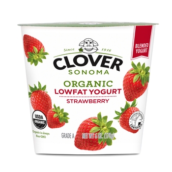 Yogurt, Lowfat, Organic, Strawberry
